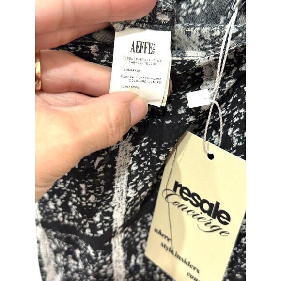 Cheap & Chic By Moschino Checkered Straight Pencil Skirt Black Womens Size US 10 - Picture 4 of 4